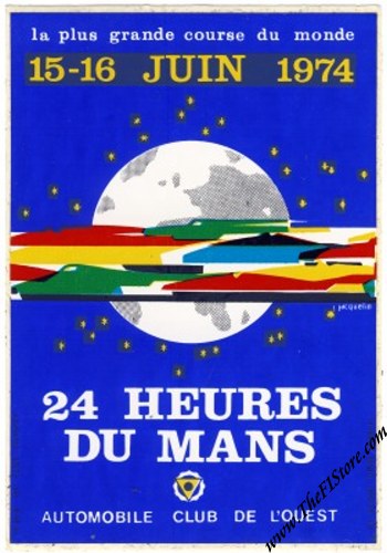 Vintage 1974 Le Mans Decal Vintage 1974 Le Mans Decal