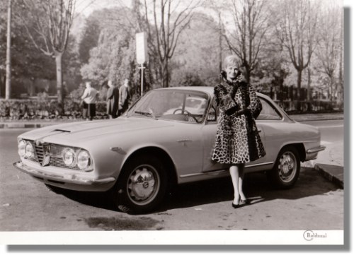 Vintage Alfa Romeo 2600 Sprint Bertone Press Photo
