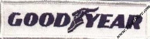 Vintage Goodyear Racing Tires Sew-On Patch Vintage Goodyear Racing Tires Sew-On Patch