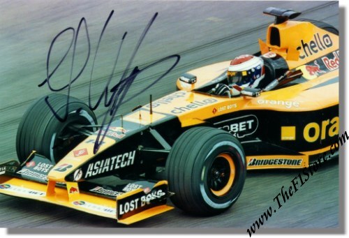 Jos Verstappen signed Arrows F1 Photo 2001