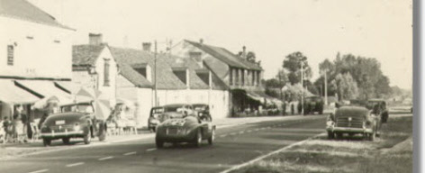 Vintage 1949 photo of Ferrari 166 MM Touring Barchetta S/N 0008M Returning from Le Mans
